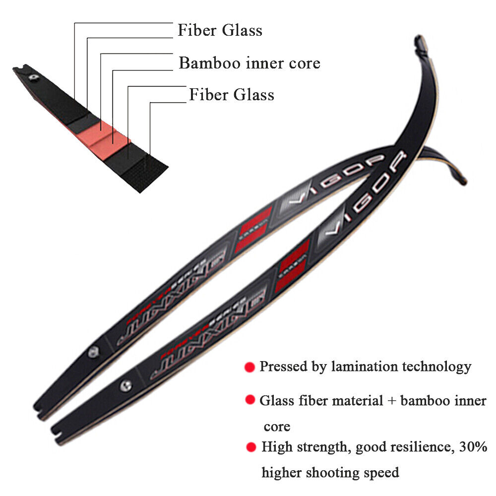 25" Recurve Bow Riser F Interface 20-40lbs Limbs Takedown Archery  Hunting